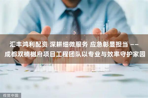 汇丰鸿利配资 深耕细微服务 应急彰显担当 —— 成都双楠樾府项目工程团队以专业与效率守护家园