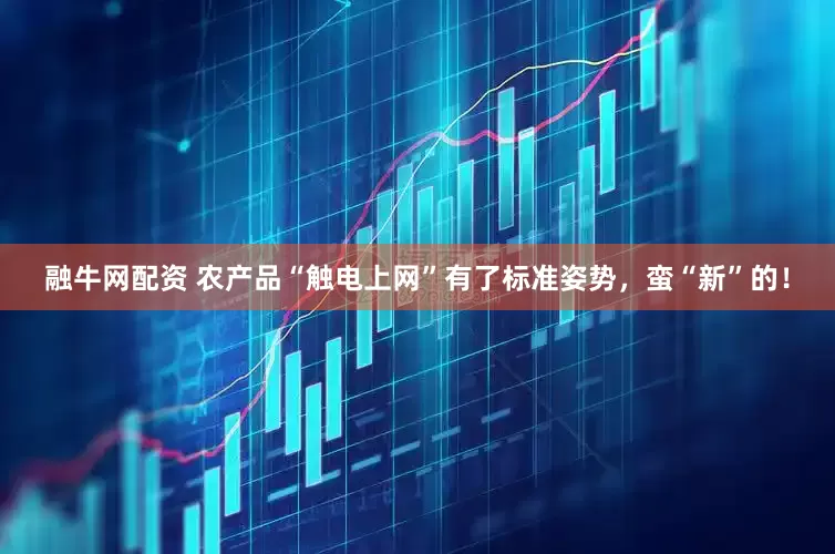 融牛网配资 农产品“触电上网”有了标准姿势，蛮“新”的！