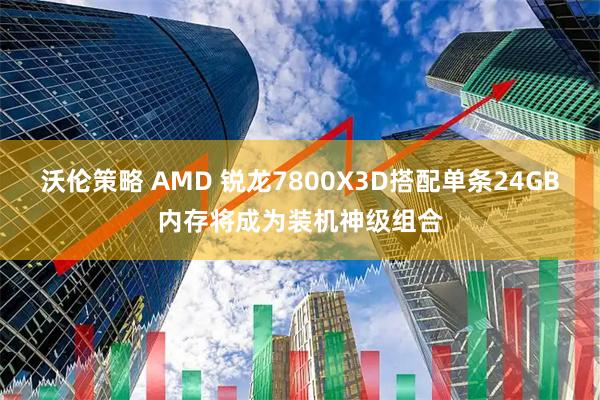 沃伦策略 AMD 锐龙7800X3D搭配单条24GB内存将成为装机神级组合